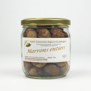 Marrons entiers au naturel (Pot 240 g)